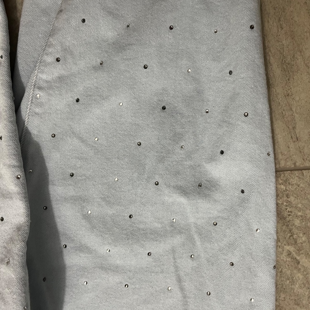BOYFRIEND CAPRI SIZE 18 WITH SPARKLES (slightly wrinkled NWOT) - Picture 2 of 9